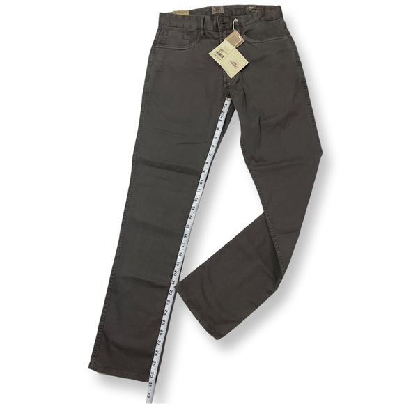 NWT Faherty comfort twill 5 pocket straight leg jeans size 28 rugged grey - Picture 1 of 11
